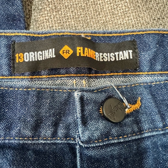 Wrangler Flame Resistant Blue Jeans - Picture 4 of 7